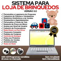 Sistema Para Loja De Brinquedos + Estoque E Financeiro V3.0