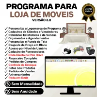 Programa Para Loja De Moveis Com Estoque E Financeiro V3.0 — imagem principal