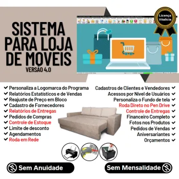 Sistema Para Loja De Moveis Cliente Estoque Financeiro V4.0