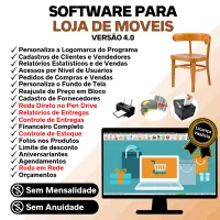 Software Para Loja De Moveis Cliente Estoque Financeiro V4.0 — imagem principal