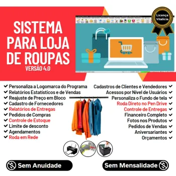 Sistema Para Loja De Roupas Cliente Estoque Financeiro V4.0 - Foto 2