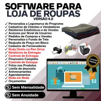 Software Para Loja De Roupas Cliente Estoque Financeiro V4.0