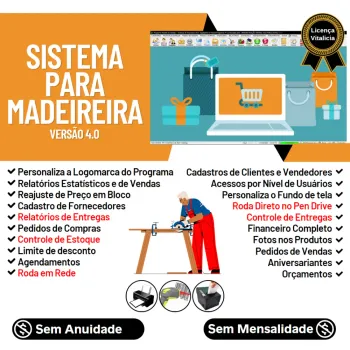 Sistema Para Madeireira + Estoque Vendas E Financeiro V4.0