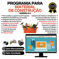 Programa Para Material De Construção Estoque Financeiro V4.0