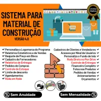 Sistema Para Material De Construção Estoque Financeiro V4.0 — imagem principal