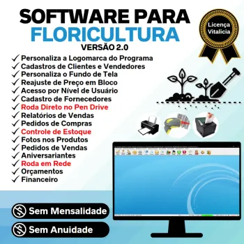 Software Para Floricultura + Estoque + Vendas Financeiro 2.0