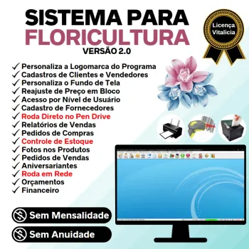 Sistema Para Floricultura + Estoque + Vendas Financeiro 2.0