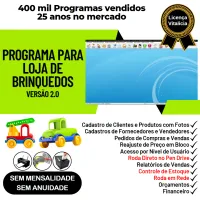 Programa para Loja De Brinquedos Venda Estoque Financeiro V2.0