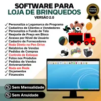Software para Loja De Brinquedos Venda Estoque Financeiro V2.0 — imagem principal