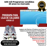 Programa Loja De Calçados Estoque Com Vendas Financeiro V2.0