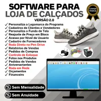 Software Loja De Calçados Estoque Com Vendas Financeiro V2.0
