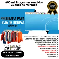 Programa Para Loja De Roupas + Venda Estoque Financeiro V2.0