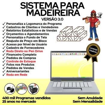 Sistema Para Madeireira Com Vendas E Financeiro V3.0 Plus