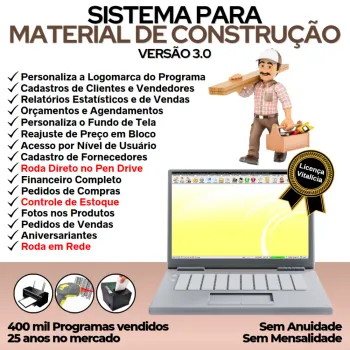 Sistema Material Construção Cliente Estoque Financeiro V3.0