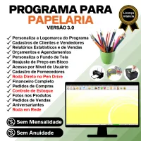 Programa Para Papelaria E Presente Estoque E Financeiro V3.0 — imagem principal