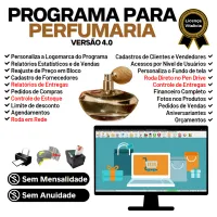 Programa Para Perfumaria + Vendas + Estoque Financeiro V4.0 — imagem principal