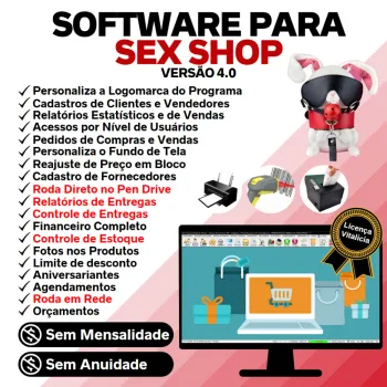 Software Para Loja Sex Shop + Vendas Estoque Financeiro V4.0