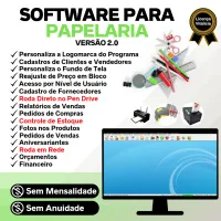 Software Papelaria Presentes Estoque + Vendas Financeiro 2.0