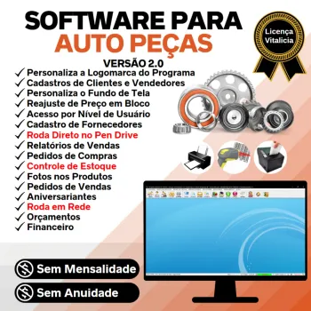 Software Para Auto Peças Com Estoque + Vendas Financeiro 2.0