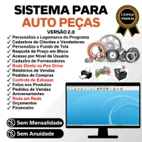 Sistema Para Auto Peças Com Estoque + Vendas Financeiro 2.0 — imagem principal