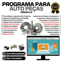 Programa Para Auto Peças Com Vendas + Estoque Financeiro 4.0 — imagem principal