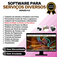Software Ordem de Serviços Diversos com Vendas + Financeiro v4.6 — imagem principal