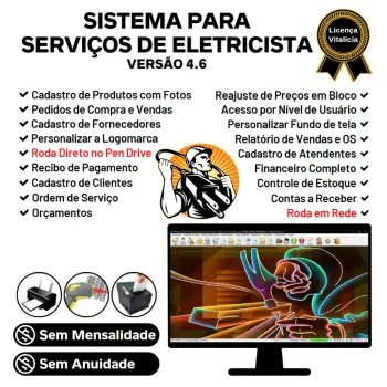 Sistema Ordem De Serviços Para Eletricista + Financeiro 4.6