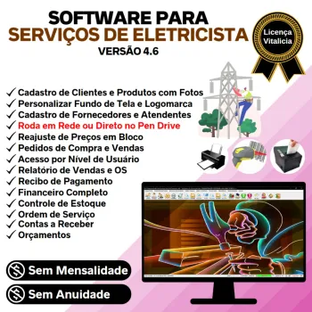 Software Ordem De Serviços Para Eletricista + Financeiro 4.6