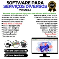 Software OS Serviços Diversos com Vendas, Financeiro e Estatística v6.6 Plus + WhatsApp — imagem principal