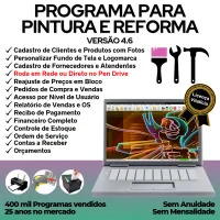 Programa para Serviços De Pintura E Reforma Com Financeiro 4.6 — imagem principal