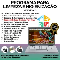 Programa para Serviços De Limpeza E Higienização Com Financeiro 4.6 — imagem principal