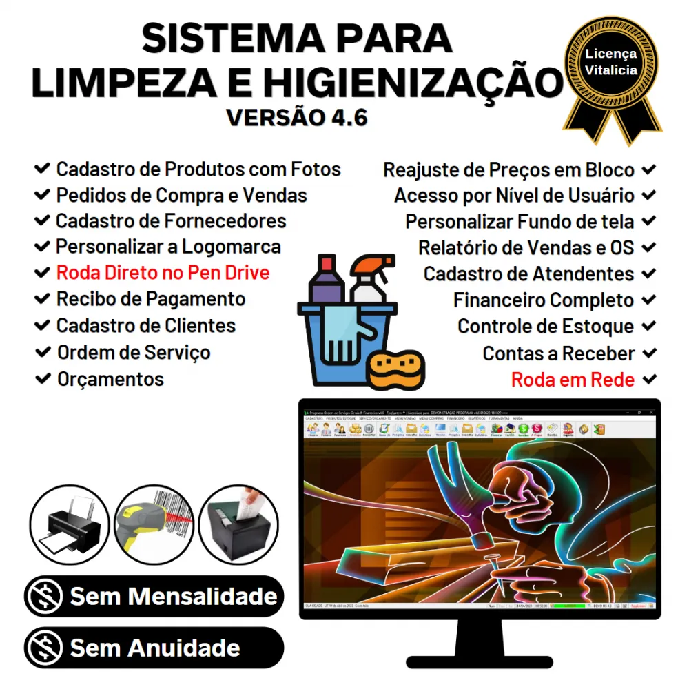 Sistema para Serviços De Limpeza E Higienização Com Financeiro 4.6