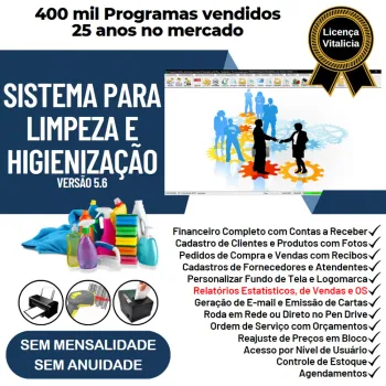 Sistema para Serviços De Limpeza E Higienização + Financeiro 5.6