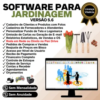 Software Ordem De Serviço Para Jardinagem + Financeiro V5.6