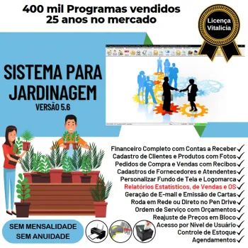 Sistema Ordem De Serviço Para Jardinagem + Financeiro V5.6