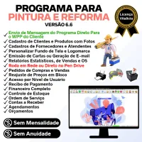 Programa Para Serviços De Pintura E Reforma com Vendas, Financeiro e Estatística v6.6 Plus + WhatsApp — imagem principal