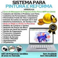 Sistema Para Serviços De Pintura E Reforma com Vendas, Financeiro e Estatística v6.6 Plus + WhatsApp — imagem principal