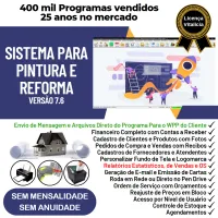 Sistema Para Serviços De Pintura E Reforma com Vendas, Financeiro e Estatísticas v7.6 Plus + WhatsApp via OS — imagem principal