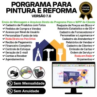 Programa Para Serviços De Pintura E Reforma com Vendas, Financeiro e Estatísticas v7.6 Plus + WhatsApp via OS — imagem principal