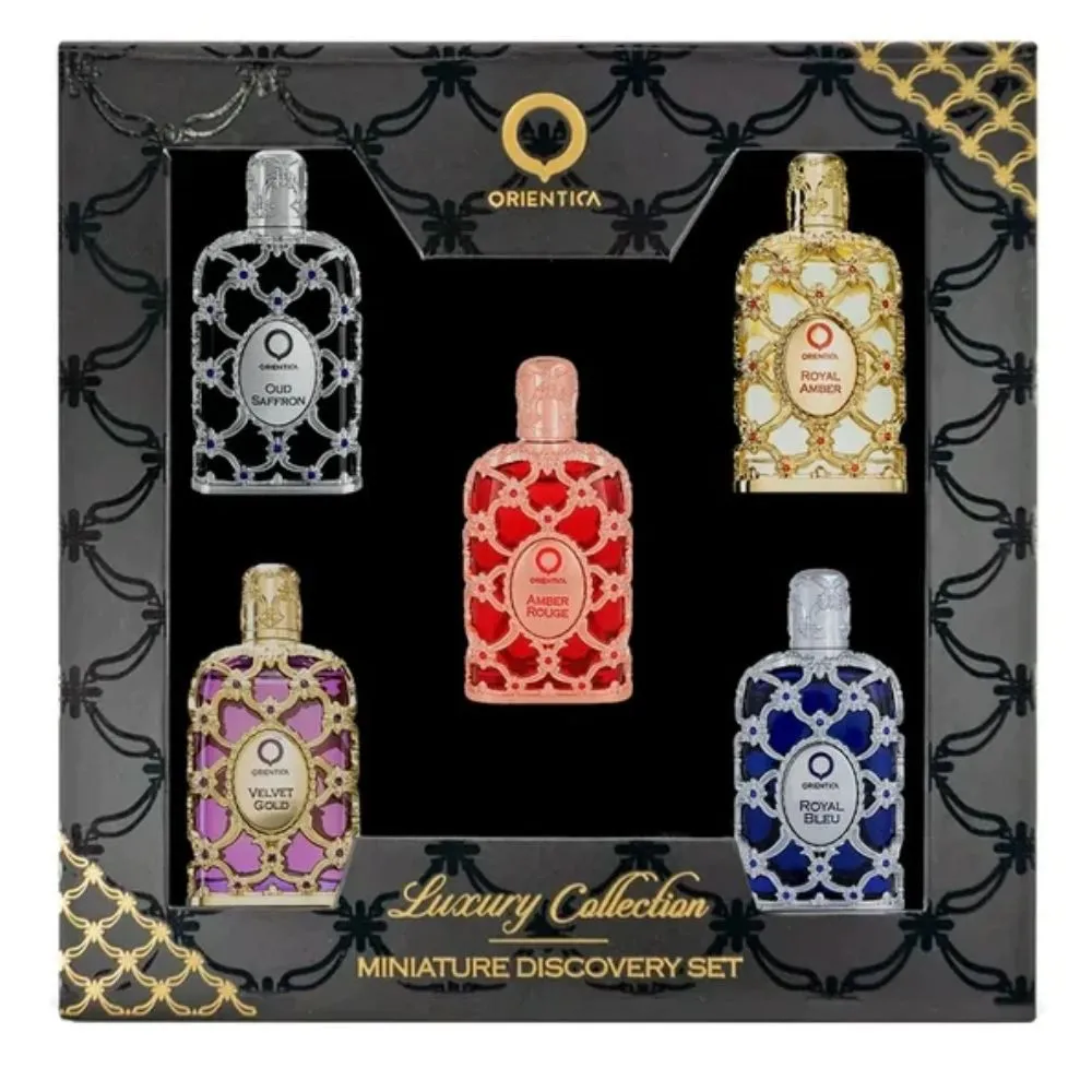 Kit Miniaturas Orientica Luxury Collection 5 frasco com 7,5ml cada