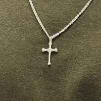 Pingente de prata cruz com amarras - 250451 - Foto 2