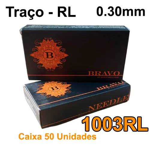 Agulhas BRAVO - TRAÇO 1003RL - Caixa c/ 50 agulhas Imagem