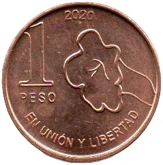 Argentina - 2020 - 1 Peso - Sob/Fe Imagem