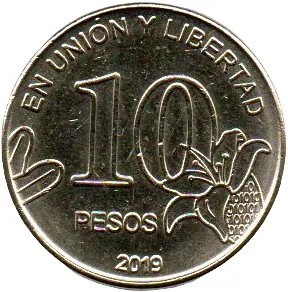 Argentina - 2019 - 10 Pesos - Sob/Fe