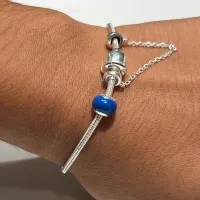  Berloque de Prata 950 - Separador Azul - 251189 - Foto 2