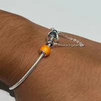 Berloque de Prata 950 - Separador Laranja - 251189 - Foto 2