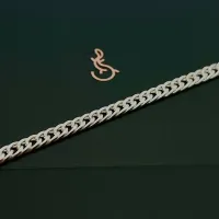 Pulseira de prata 950 Grumet duplo - 22 cm  - 240203