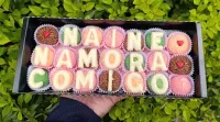 Caixa de Brigadeiros Namora Comigo com Nome - Foto 2