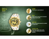Relógio Invicta Pro Diver 23424 Banhado A Ouro 18k 50mm Original + Frete Gratis - Foto 7