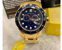 Relógio Invicta Pro Diver 0073 Banhado Ouro 18k Original + Frete Grátis - Foto 2